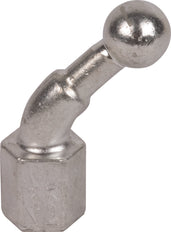 Pointe à bille fixe D25mm coudée à 45 degrés avec filetage femelle M16 - 756600