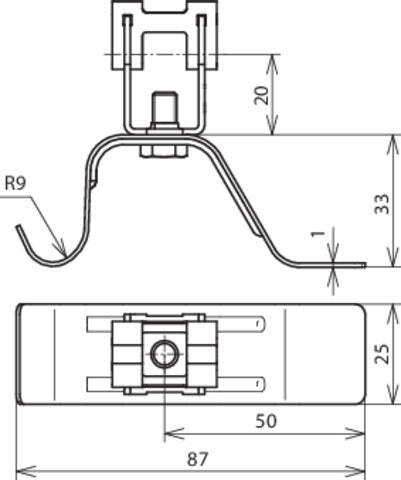 Dehn Stainless Steel Roof Conductor Holder 20mm With Brace - 206369 [2 pieces] (en anglais)