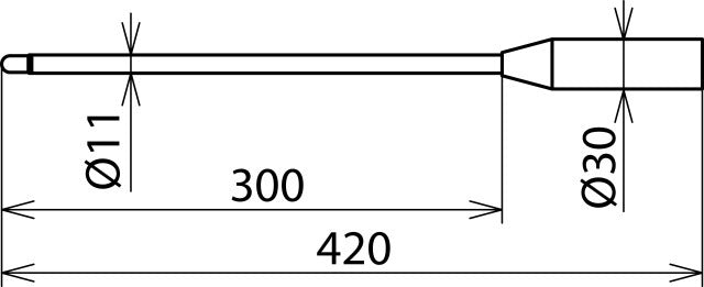 Sonde de test Dehn avec boulon fileté M8 pour Phe 3-24KV - 766916