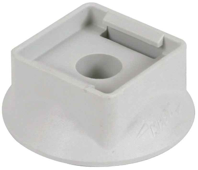 Dehn Base en plastique pour conducteurs et porte-cannes Gris - 276016 [10 pièces]