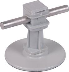 Dehn Support de conducteur de toit H 36mm Gris Avec Tampon Adhésif D 67mm - 297110