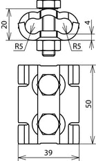 Connecteur parallèle Dehn Cu Rd 4-10mm SKM8X30 PV 4.10 Accessoires - 305007