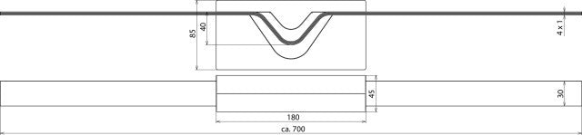 Bande d'expansion en acier inoxydable Dehn 4x30x1mm L 700mm - 308150