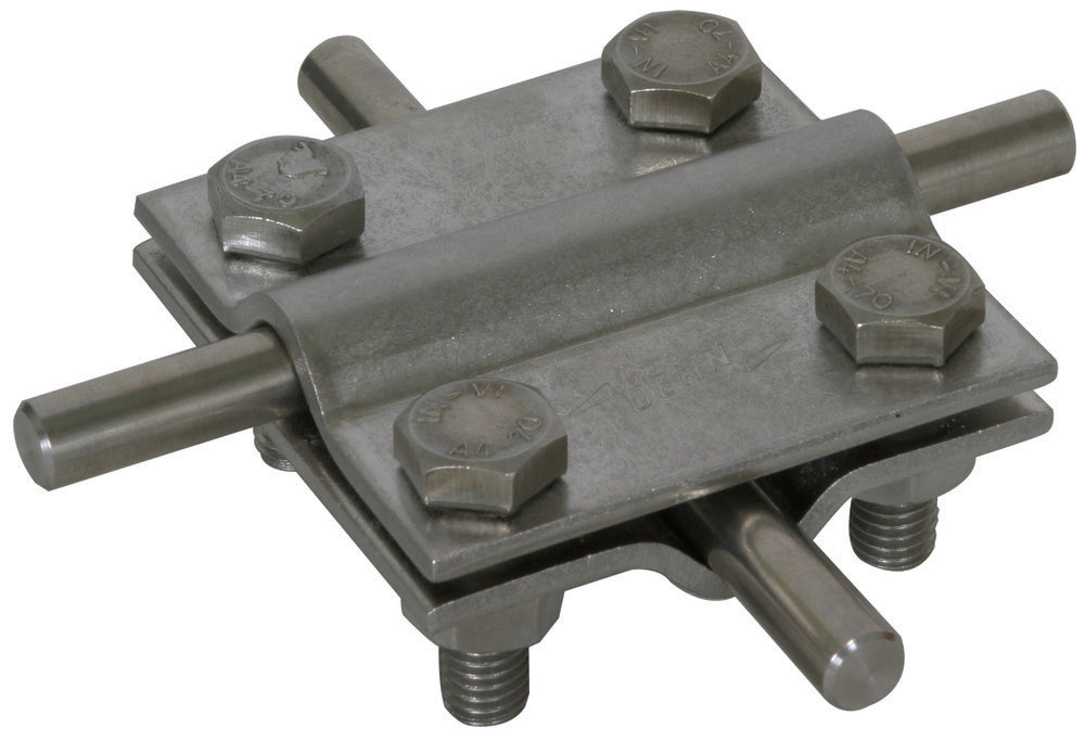 Dehn Cross Unit Stainless Steel For 2x Round 8-10mm Dimension 60x60mm - 318219