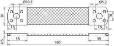 Tresse de pontage Dehn Cu 50mm2 L 180mm - 377007