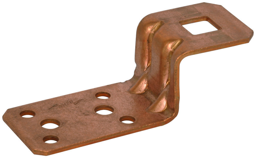 Dehn ZF B11 L81 Cu Patte de fixation en forme de Z avec trous de rivetage - 377017 [2 pièces]