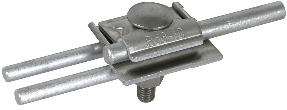Dehn FS Clamp Air-Term Rod Clamp 10mm Al 2-fold Connection - 380110 [2 pieces]