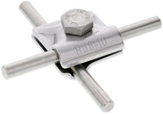 Dehn MV Clamp StSt V4A Pour Rd 8-10mm Avec Vis Hexagonale - 390079