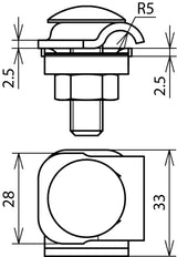 Dehn MMV Clamp Stainless Steel For Rod 6-8MM With Truss Head Screw - 390259