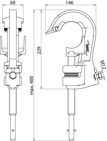 Dehn Phase Screw Clamp For Connecting Element PK1 - 784301