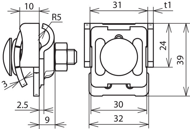 Dehn Saddle Clamp With Clamping Range 0.7-8mm For Rd 6 - 365039