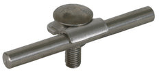 Dehn Cadre de serrage Rd 6-10mm StSt avec vis à tête bombée et écrou M10 - 390159 [2 pièces]