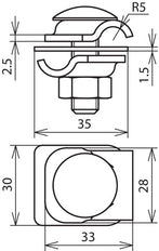 Dehn MMV Clamp With Truss Head Screw And Nut Cu-St TZN RD 6-8mm - 390267