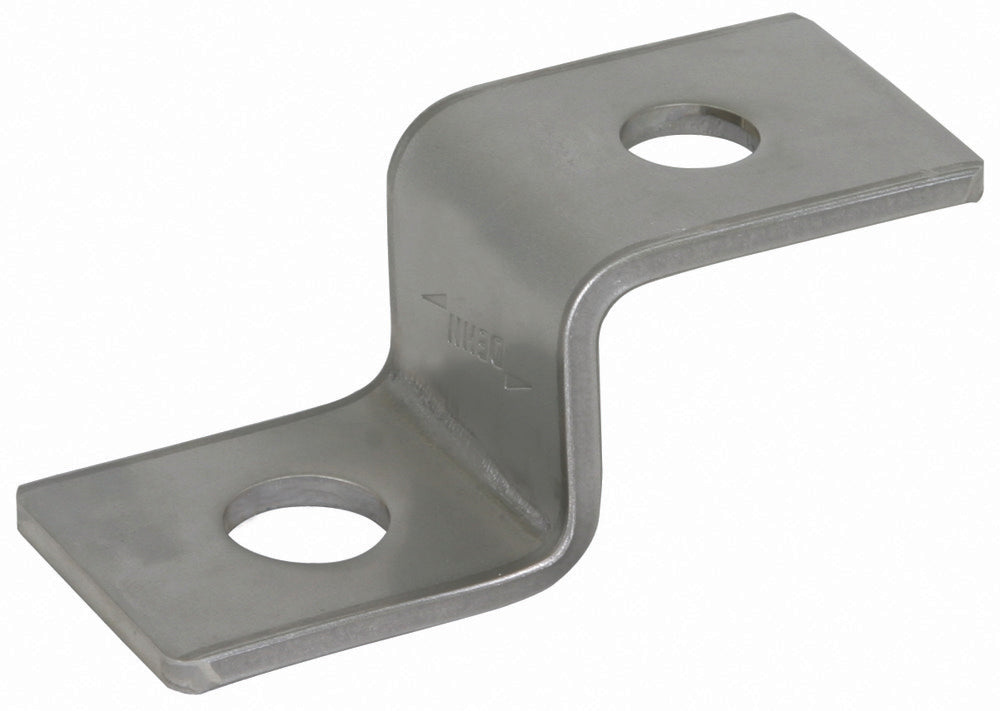 Dehn Embout en forme de Z avec 1 trou D 10.5mm et D 12.5mm StSt - 390499 [2 pièces]