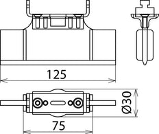 Elément de verrouillage Dehn pour porte-fusibles NH Taille 0 - 785642
