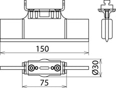 Dehn Locking Element For NH Fuse Holders Size 2-3 - 785644