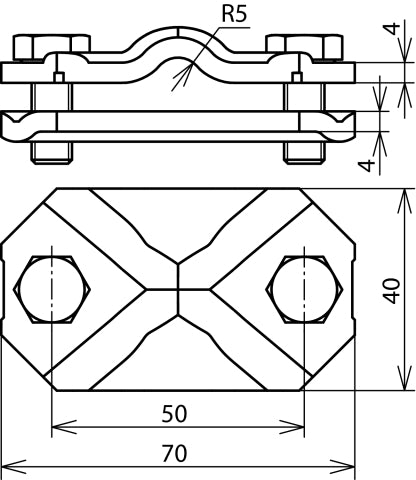 Dehn CU Clamp Pour RD 7-10 FL 30-40mm Connexion/Déconnexion - 454107