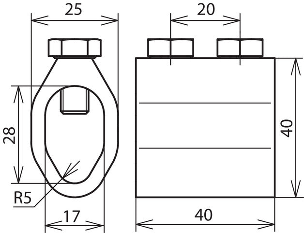 Manchon de déconnexion Dehn TM 7.10 16 AL Pour Rd 16/8-10mm Al - 450001 [2 pièces]