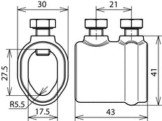 Dehn Disconnecting Sleeve Rd 16/7-10mm ZDC Closed Design - 450011