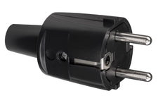 ABL Fiche PVC noire avec broche de terre 16A 250V - 1418-000 [5 pièces]