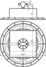 Support de condition de toit Dehn avec plaque de base et bloc de béton - 253333
