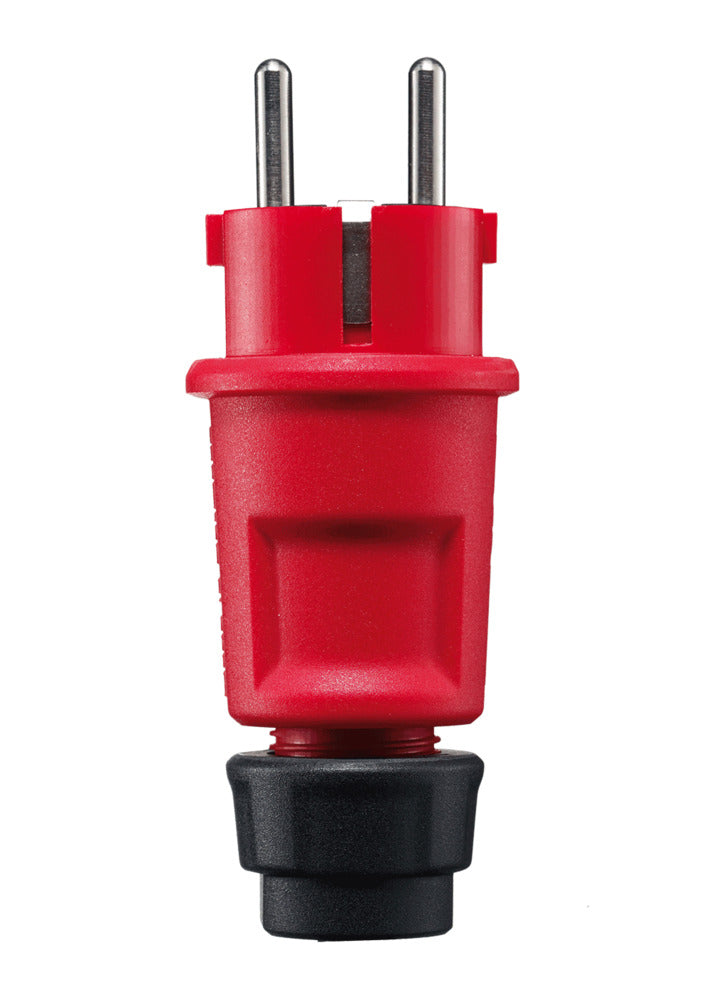 ABL 1519140 Fiche rouge avec contact de terre IP44 Thermoplastique - 1519-140 [2 pièces]