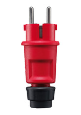 ABL 1519140 Fiche rouge avec contact de terre IP44 Thermoplastique - 1519-140 [2 pièces]