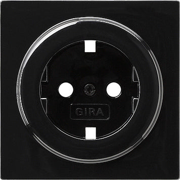 Gira Cover for Socket Outlet S-Color Black - 092047