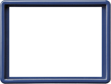 Gira S-Color Cadre de recouvrement bleu pour double prise murale - 093446