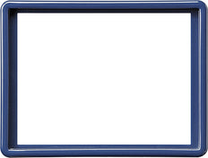 Gira S-Color Cadre de recouvrement bleu pour double prise murale - 093446