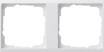 Gira 2-Way Event Clear Frame Plate Pure White - 1462723 [2 pièces]