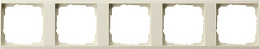 Gira Event Cadre intermédiaire transparent à 5 voies blanc crème - 1465721