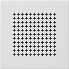 Gira System 55 Couvercle de haut-parleur blanc pur mat - 248327