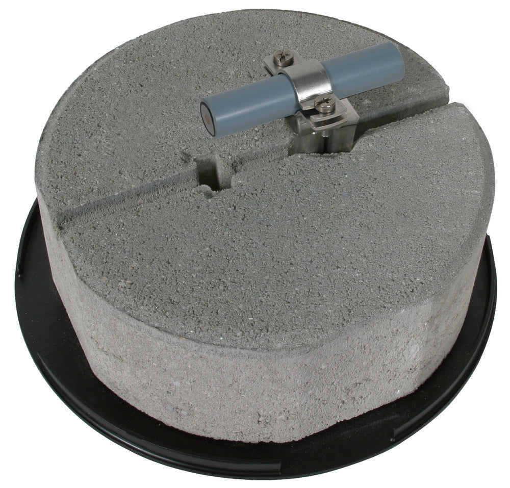 Support de conducteur de toit Dehn avec plaque de support et bloc de béton - 253239