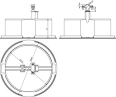Support de conducteur de toit Dehn avec plaque de support et bloc de béton - 253239
