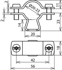 Support de conducteur Dehn pour conducteurs HVI/CUI avec fente - 275252
