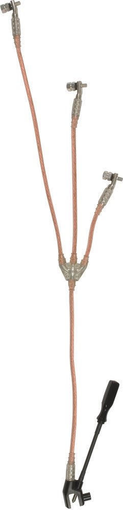 Dehn Dispositif de mise à la terre tripolaire à court-circuit TI 35mm Boulons M10 - VSHDQZB