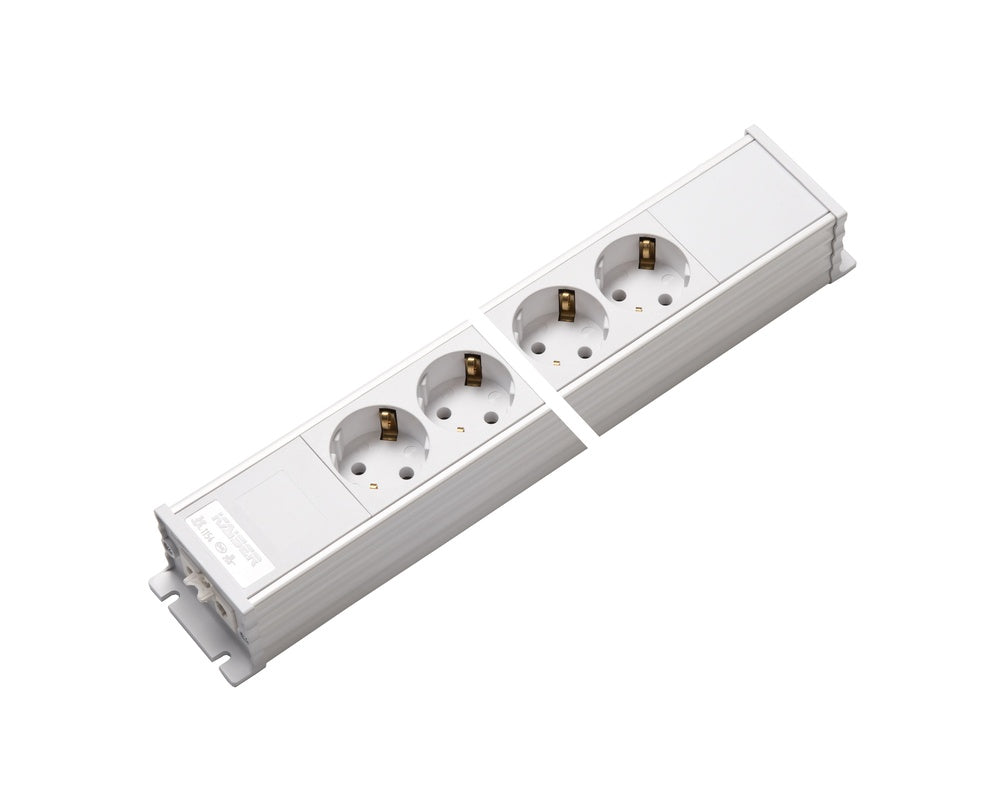 Martin Kaiser 3-Way Power Outlet Strip 45 degrees With AC166 Input+Output - 1154/3-2/WS [10 Pieces]