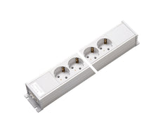 Martin Kaiser Power Outlet Strip 4-Way 45 Degree AC166 Without Switch - 1154/4-2/WS [10 Pieces]