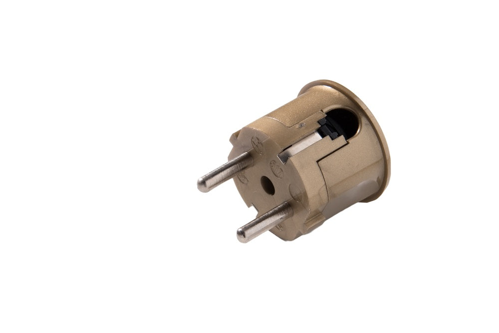 Martin Kaiser Gold MK Plug With Earthing Contact - 517/go [60 Pieces]