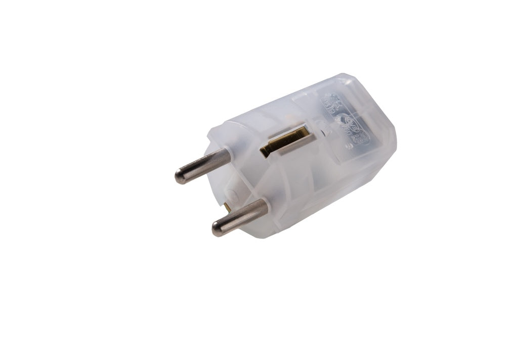Martin Kaiser Transparent MK Plug With Earthing Contact Black Sleeve - 519oT/tr [50 Pieces]