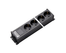 Martin Kaiser 6-Way Power Outlet Strip 45 degrees Earthing AC166 - 1154/6-1/sw [10 Pièces]