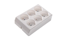 Martin Kaiser 6-Way Unearthed Socket Combination White - 527/kws [20 Pieces]