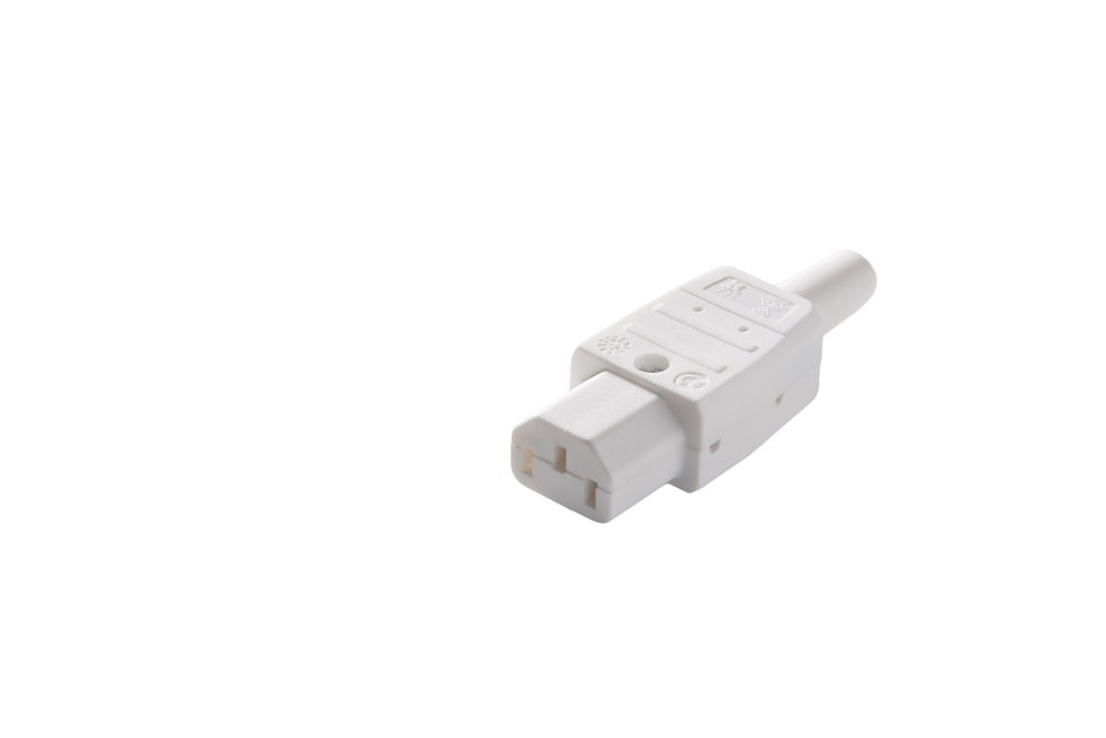 MK Martin Kaiser C13 Appliance Plug Earthing Contact Arctic White - 794/kws [25 Pieces]
