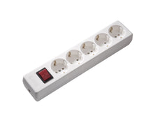 Martin Kaiser 5-Way 90 degrees Socket With Switch In Arctic White - 1050/kws [15 Pieces]
