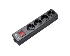 Martin Kaiser 4-Way Socket 45 Degrees With Switch Black - 1064/sw [15 Pieces]