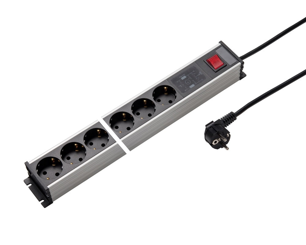 Martin Kaiser Bloc multiprises 6 voies avec interrupteur et câble 3M - 1138ZL6L-SW3 [10 Pièces]