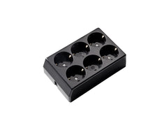 Martin Kaiser 6-Way Earthing Contact Socket Black - 526/sw [20 Pieces]