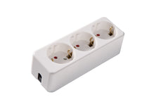 Martin Kaiser 3-Way Socket With Earthing Contact Arctic White - 538K/kws [25 Pieces]