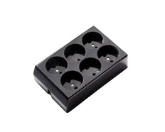 Martin Kaiser 6-Way Socket Unearthed Black 16 Amp - 527/SW [20 Pieces]